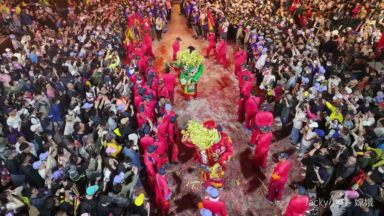 空拍 大甲媽祖遶境祈福活動 20250404