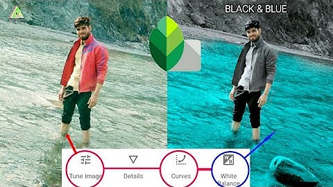 Snapseed Blue And Black photo editing | Snapseed background colour change | Snapseed photo editing