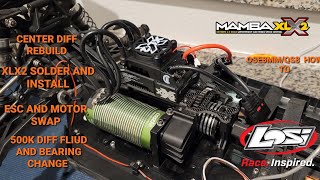 Losi Dbxle 2 center diff removal/rebuild/install with QS8 solder how to Part 1 of 2