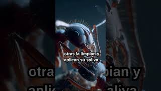 😳 🐜 Hormigas enfermeras curan heridas como médicos reales  #sabiasque #insecticida