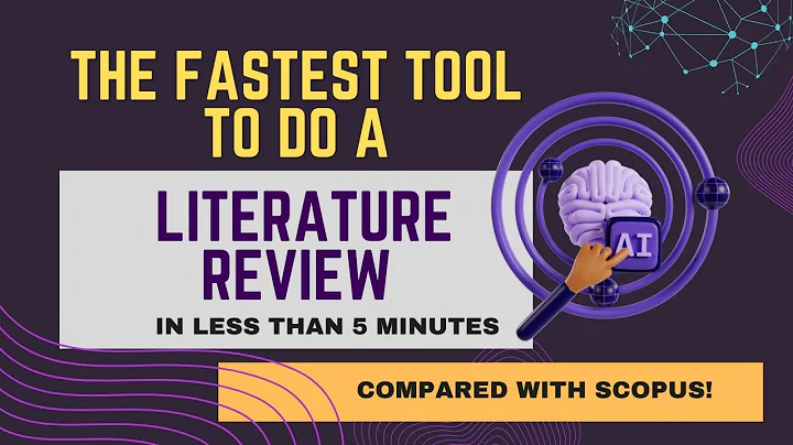 The fastest way to do your literature review in less than 5 minutes tutorial