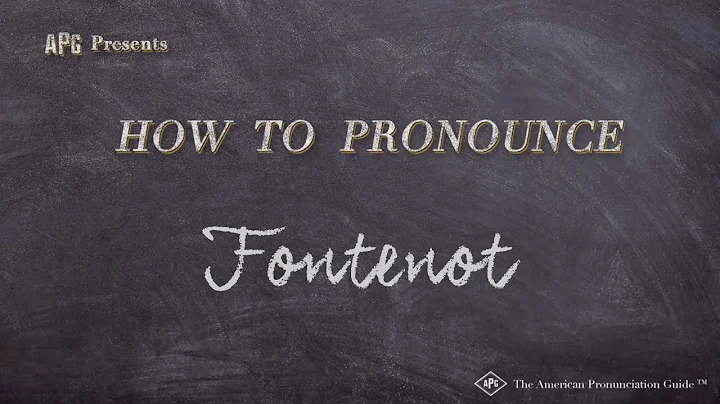 How to Pronounce Fontenot (Real Life Examples!)