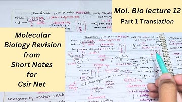 Molecular Biology Revision | Short Notes for CSIR NET, GATE, DBT, ICMR