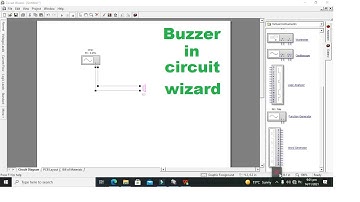 how to use buzzer in circuit wizard | simulation of buzzer in circuit wizard