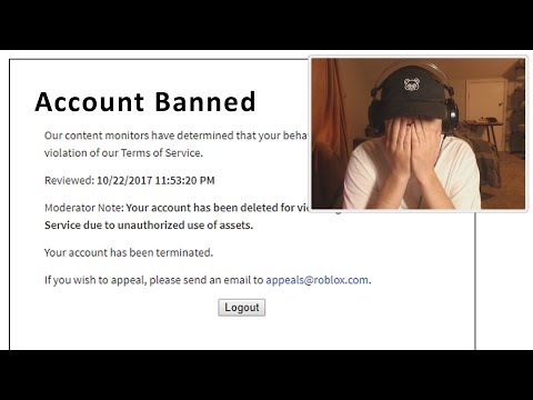 My Roblox Account Was Permanently Banned Not Clickbait Youtube