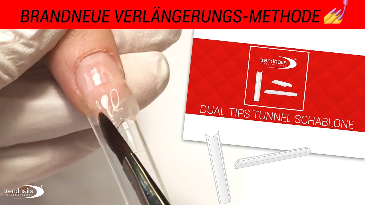 Entdecke die brandneue Verlängerungsmethode 💅🏻 |  Dual Tips Tunnel Schablonen | trendnails