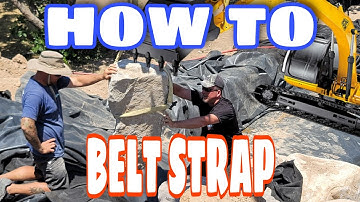How to BELT STRAP a boulder SAFELY