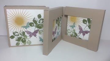 Kinda Eclectic week, an album style box for the notecards