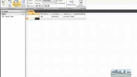 Input Data Into a Table in Access | TechKnowledgeOnDemand