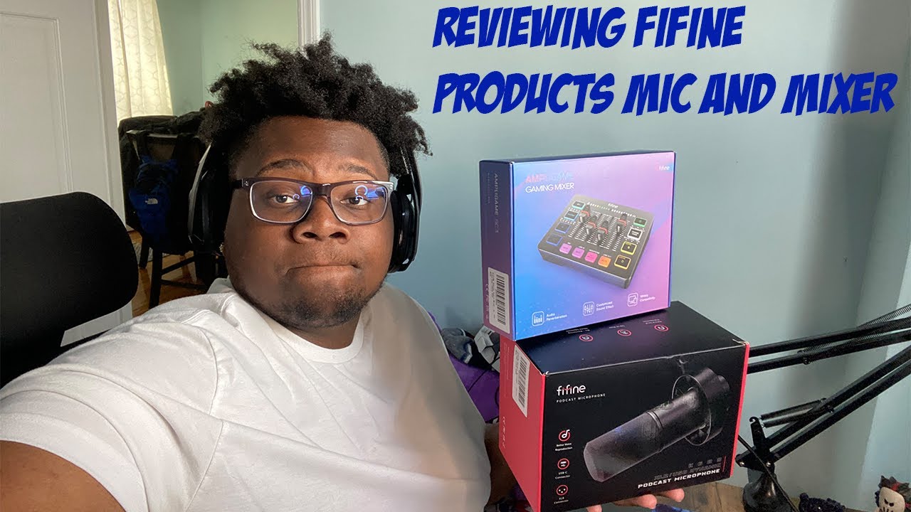 Reviewing Fifine K688 Mic and the Ampli game Audio Mixer - YouTube