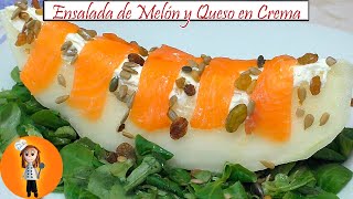 Ensalada de Melón y Queso en Crema | Receta de Cocina en Familia