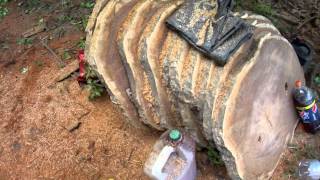 How to Cut Boards & Planks With a chainsaw freehand