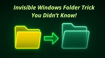 How to Make an Invisible Folder Using This Windows Hack! (Not Even Visible by "Show Hidden Items")