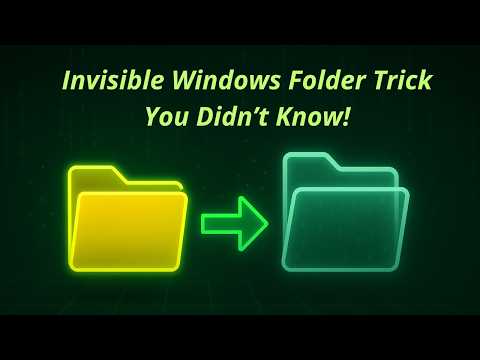 How to Make an Invisible Folder Using This Windows Hack! (Not Even Visible by "Show Hidden Items")