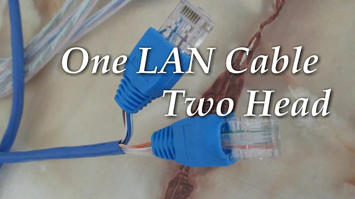 How To Crimp Repair Lan Ethernet Cable (Cat5e) Split RJ45 Connector Share to Two Laptop System
