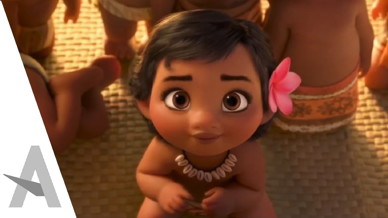 Baby Moana - CUTE MOMENTS - MOANA I Disney Animation (HD) - YouTube