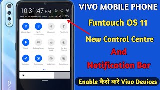 Vivo Mobile Phone New Control Centre Funtouch OS 11 | On Vivo And Notification Bar Enable Kaise Kare screenshot 1