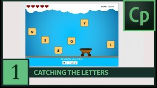 Tutorial 1- Game of Catching The Letters | Adobe Captivate Tutorials screenshot 2