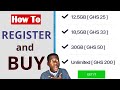 The cheapest data for all networks  how to register and buy