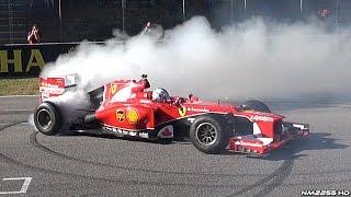 During finali mondiali ferrari 2015 at mugello circuit i also had the
opportunity to film famous f1 driver sebastian vettel performing some
donuts burnou...