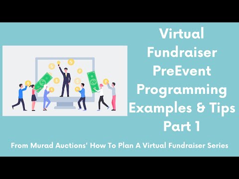 Virtual Fundraiser Pre-Event Programming Examples And Tips