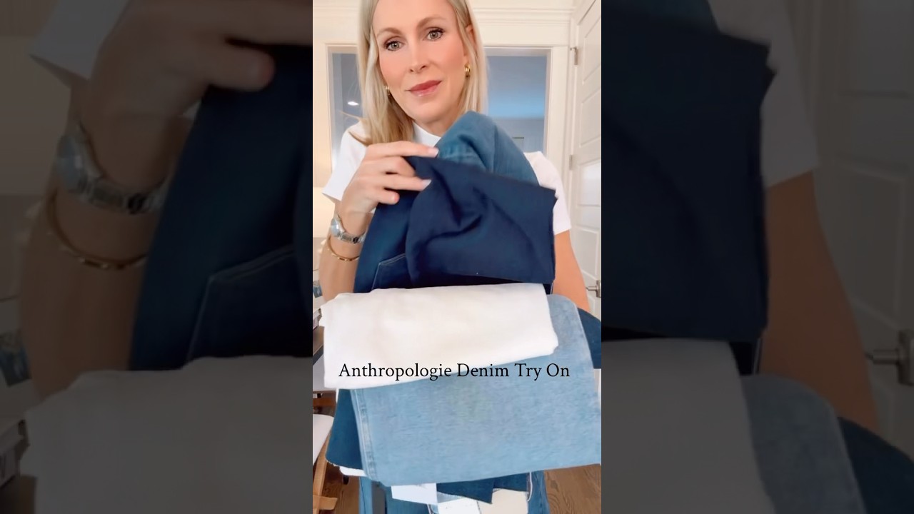 Примерка джинсов Anthropologie | Модные находки на каждый день | Стиль для мам в стиле casual 