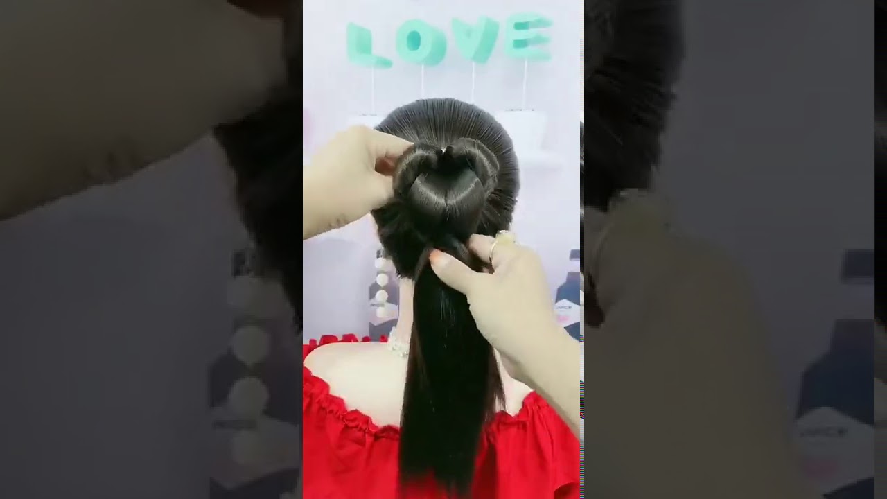 Simple and easy hairstyle ️ ️ Is time to go into the party 😘 - YouTube
