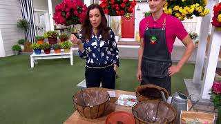 Roberta's 4-piece Jumbo Begonia Bulbs with Hanging Baskets on QVC Beautiful Begonia Baskets