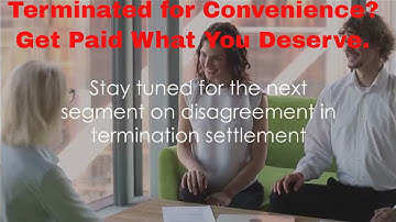 Government Contract Termination for Convenience Clause