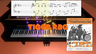 Tiger Rag by the Original Dixieland Jazz Band (1917, Ragtime piano)