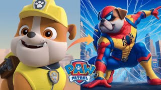 Paw Patrol Characters Transform Into Spiderman