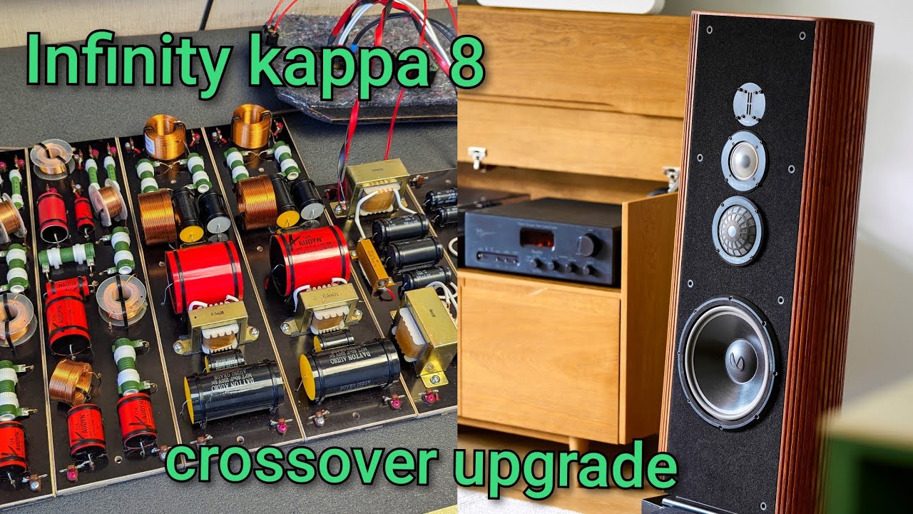 Ремонт акустики динаміків infinity kappa 8 9 crossover upgrade polydome repair заміна підвісів.