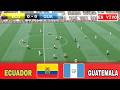 Ecuador vs Guatemala Amistoso Internacional 2026 PARTIDO Simulación PES 21