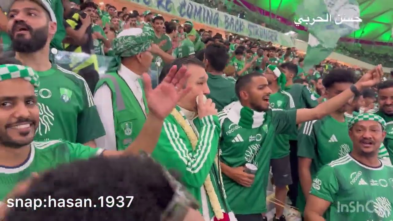 رفرف الاخضر والابيض-عحب عجب-تغلبو صعب-ياسلام يالاهلاوي العندليب بدر تركستاني الاهلي الشباب 3-2