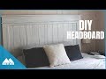 DIY Wood Farmhouse Headboard