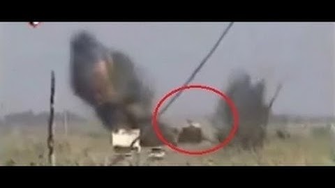 Powerfull IED Roadside Bomb Sends M1 Abrams Tank Flying In Iraq