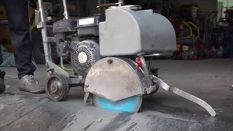 SỨC MẠNH Động Cơ Xăng Subaru 6HP Khi Lắp Máy Cắt Bê Tông Đẩy Tay