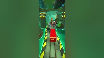 Crash Bandicoot: On the Run! Sewer Or Later Challenge Runs Gem Run 🔴 Break All The Crates!