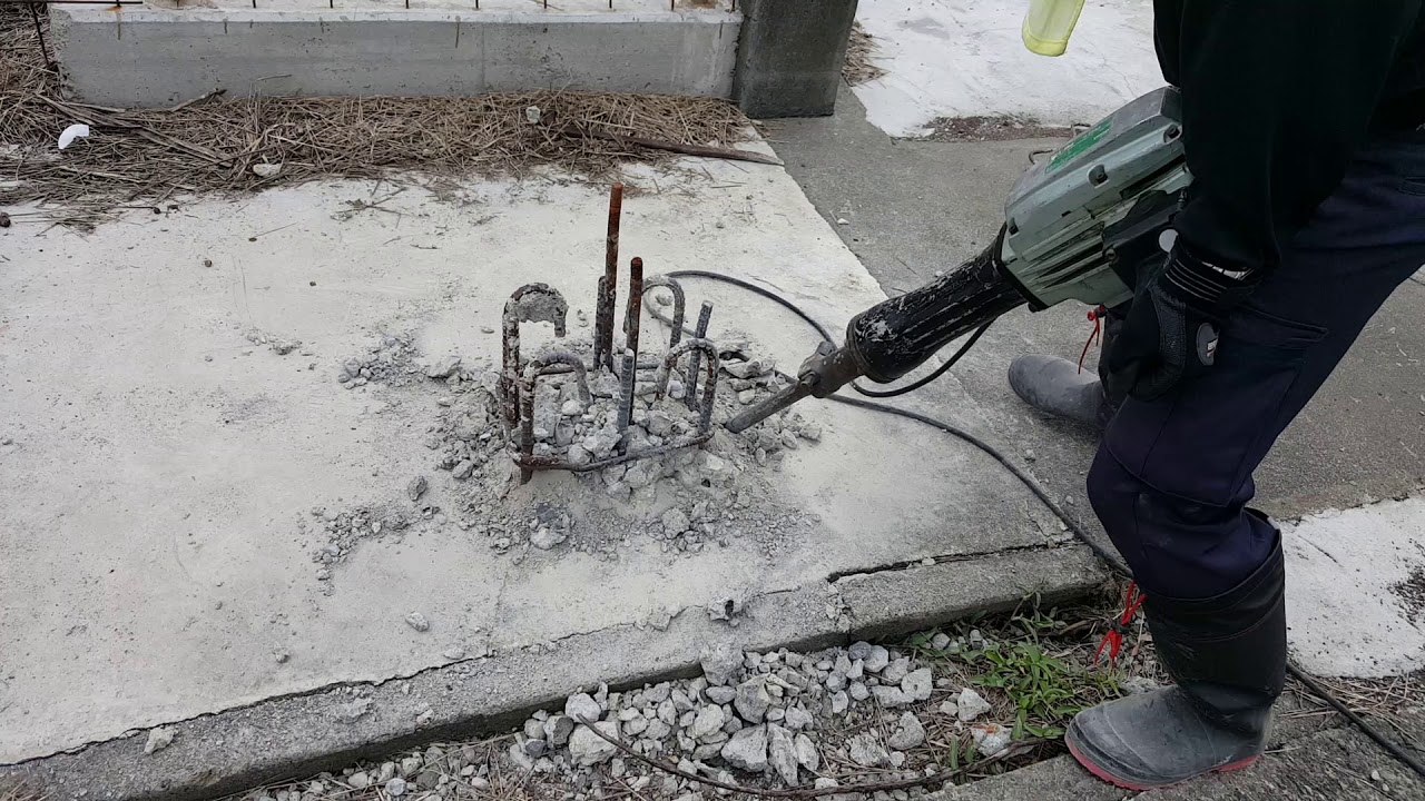 コンクリート壊す Youtube