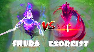 Hayabusa Exorcist VS Shura Skin Comparison