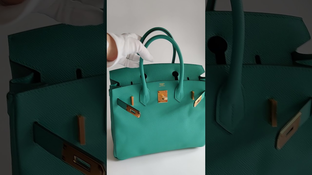 Hermès Vert Vertigo Birkin 30cm of Epsom Leather with Gold Hardware, Handbags and Accessories Online, 2019