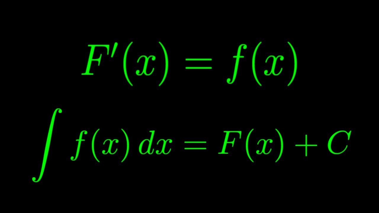 Calculus I: Basic Indefinite Integrals - YouTube