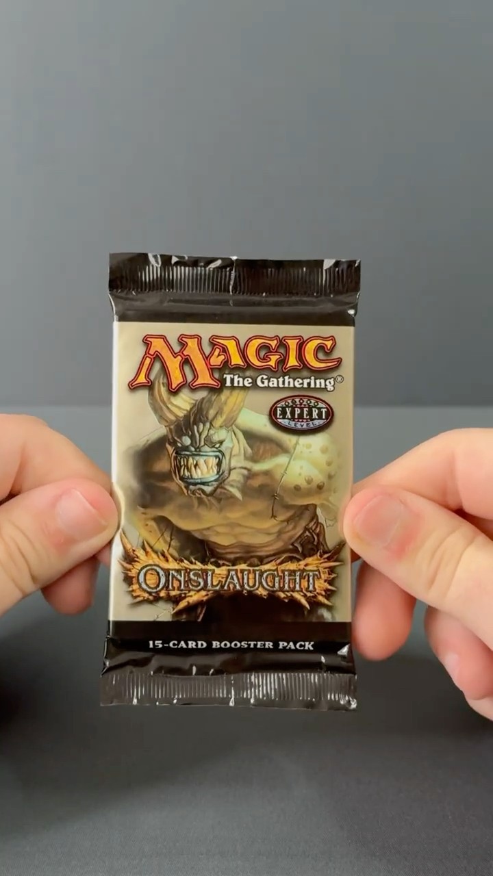 Opening an Onslaught Booster Pack from 2002 #mtg
