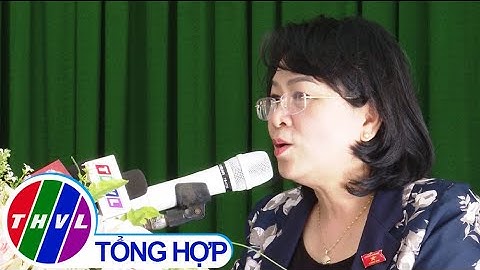 Phó Chủ tịch nước Đặng Thị Ngọc Thịnh tiếp xúc cử tri tại Thị xã Bình Minh