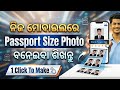 How to Make Passport Size Photo in Mobile 🔥 | ନିଜ ମୋବାଇଲରେ ବନାନ୍ତୁ | Gemini AI