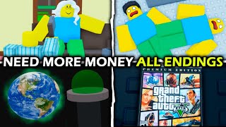 💵 Need More Money 💵 - (Full Walkthrough + All Endings) - Roblox