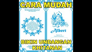 CARA MEMBUAT KARTU UNDANGAN KHITANAN DI COREL DRAW X5 - TERSEDIA FILE GRATIS TANPA PASWORD!!!
