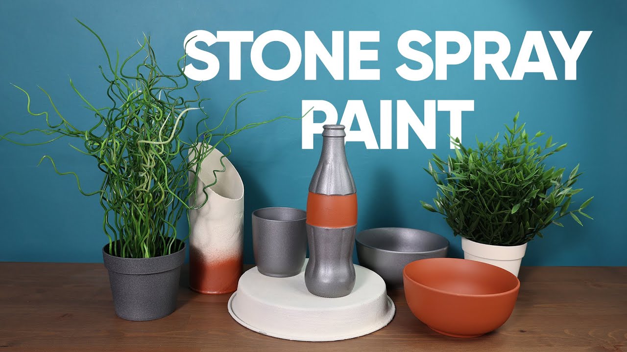 Krylon Stone Textured Finish Spray Paint Limestone Color - Read Description