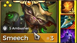 Radiant Smeech ⭐⭐⭐ with Prowler's Claw is Crazy! TFT TeamFight Tactics SET 13