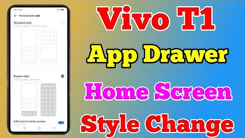 Vivo T1 App Drawer Setting || How To Change Home Screen Style On Vivo T1 || Tech Akhilesh